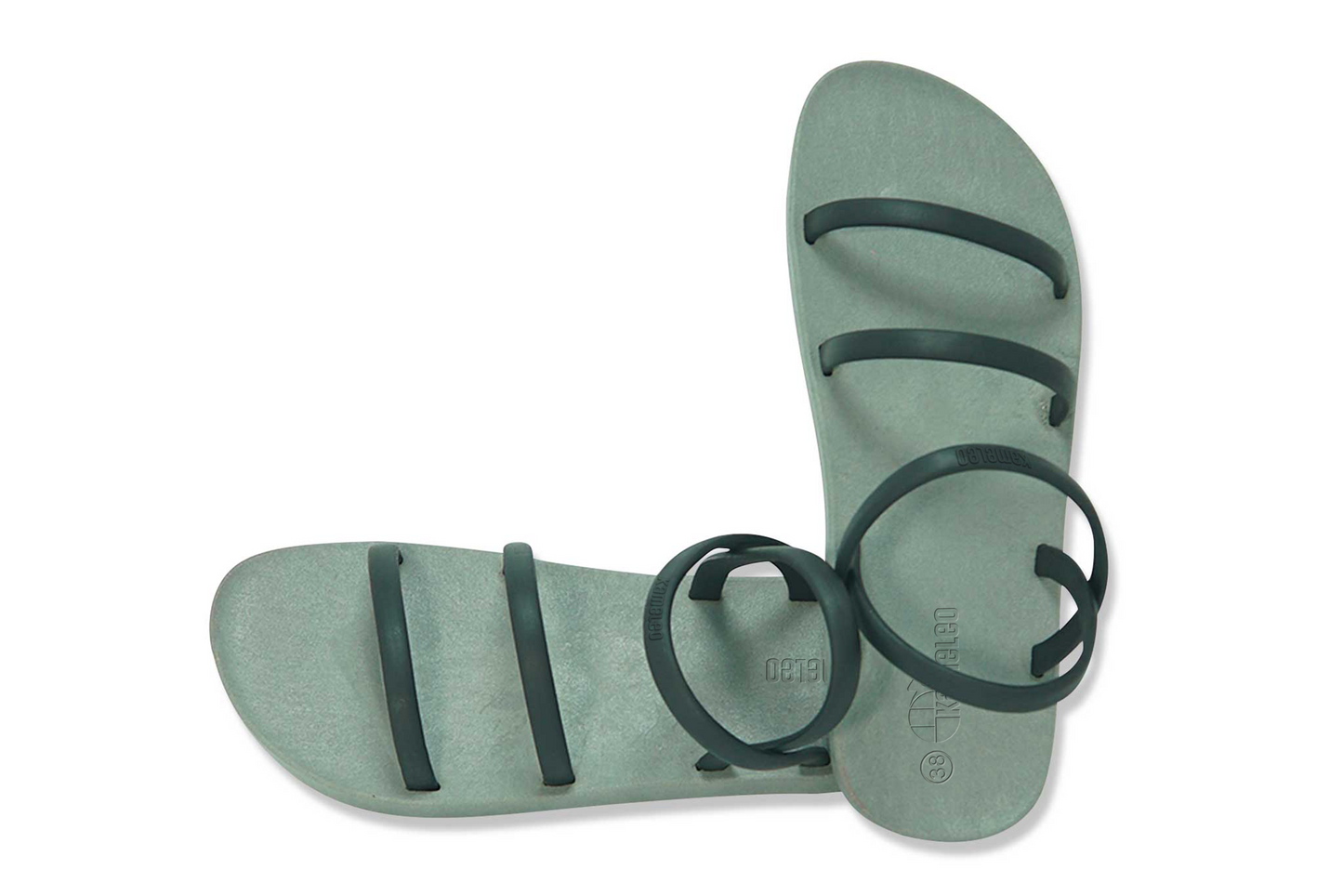 Twin Slim Grey Sole Black Strap