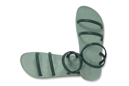 Twin Slim Grey Sole Black Strap