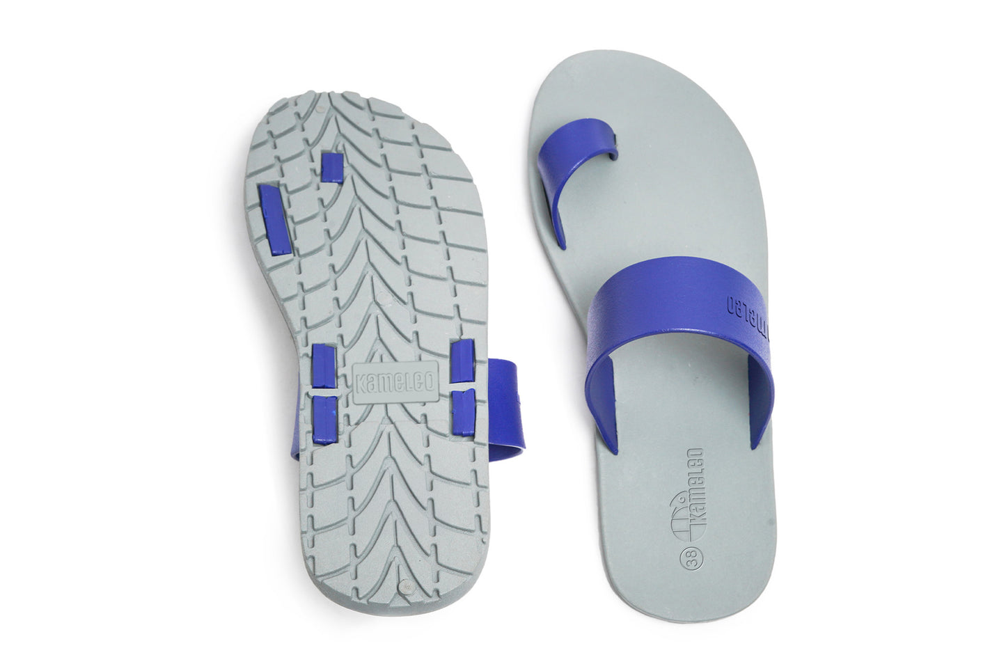 Pop Thumb Grey Sole Blue Strap
