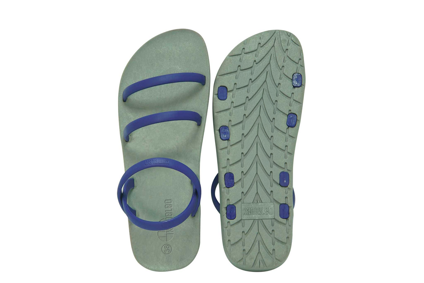 Twin Slim Grey Sole Blue Strap