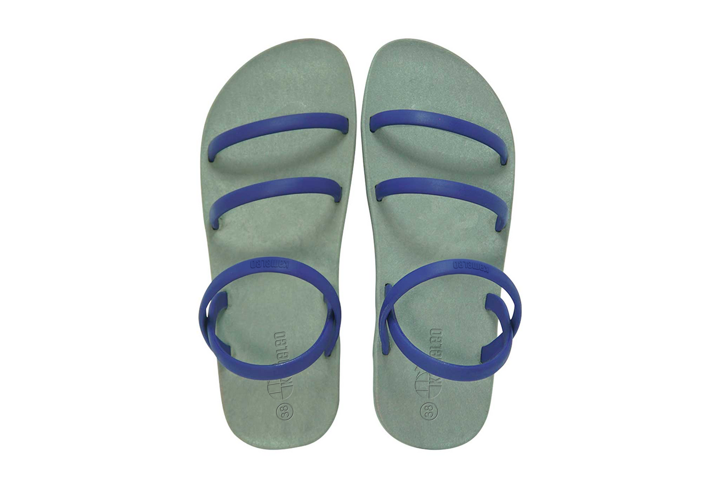 Twin Slim Grey Sole Blue Strap