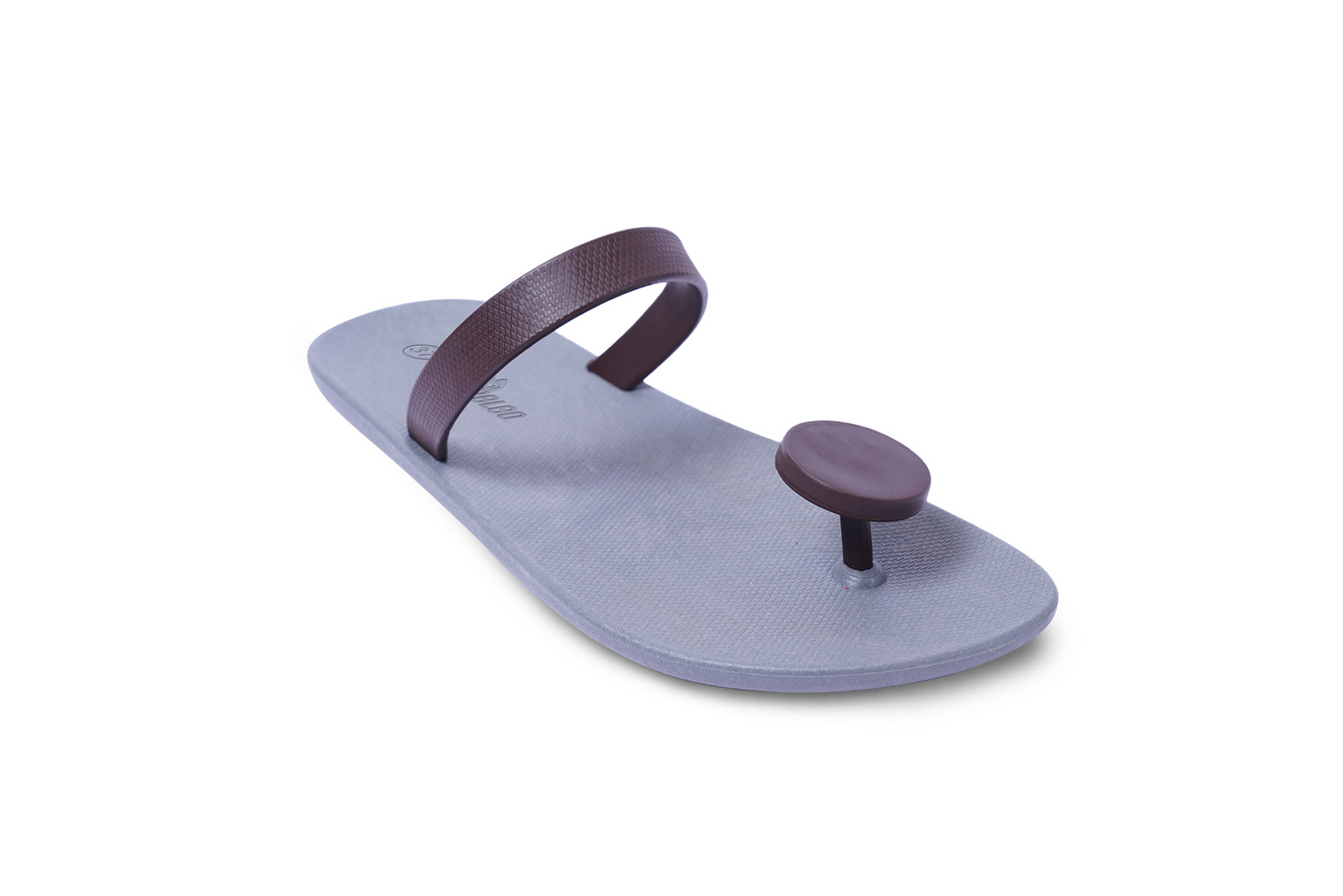 Poppi Dot Grey Sole Brown Strap
