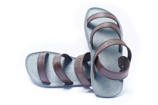 Twin Plus Grey Sole Brown Strap