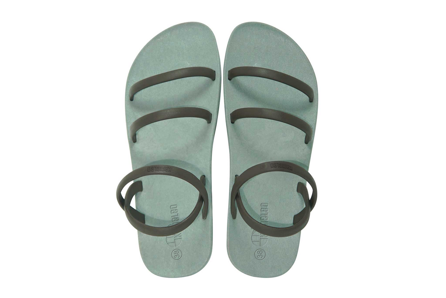 Twin Slim Grey Sole Brown Strap