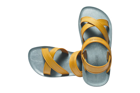 Cross Plus Kids Grey Sole Caramel Strap