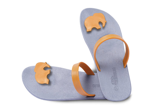 Poppi Ellie Grey Sole Caramel Strap
