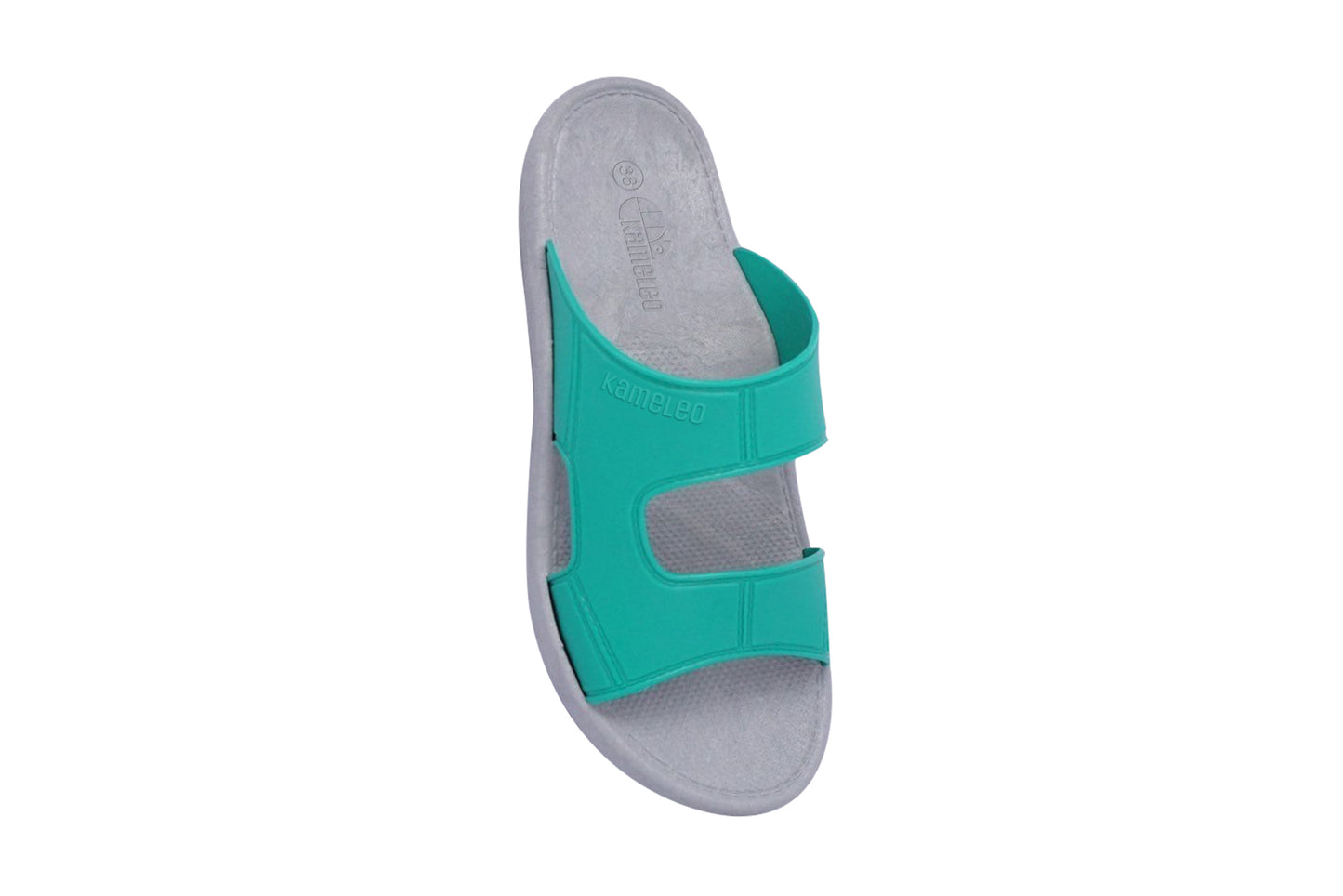Harvey Grey Sole Green Strap