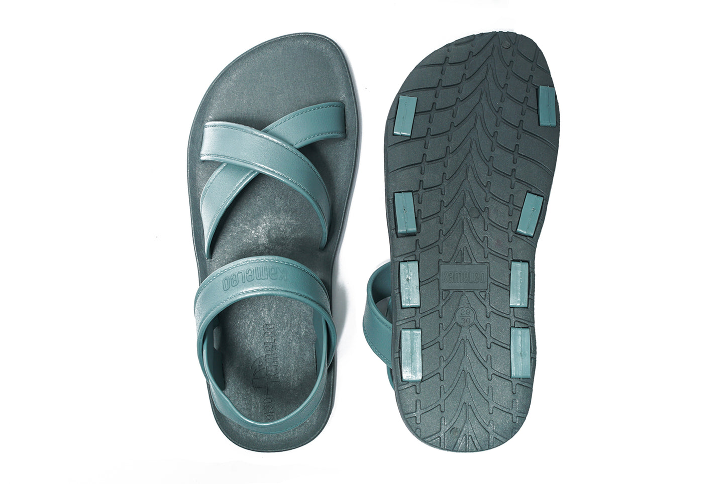 Cross Plus Kids Grey Sole Grey Strap