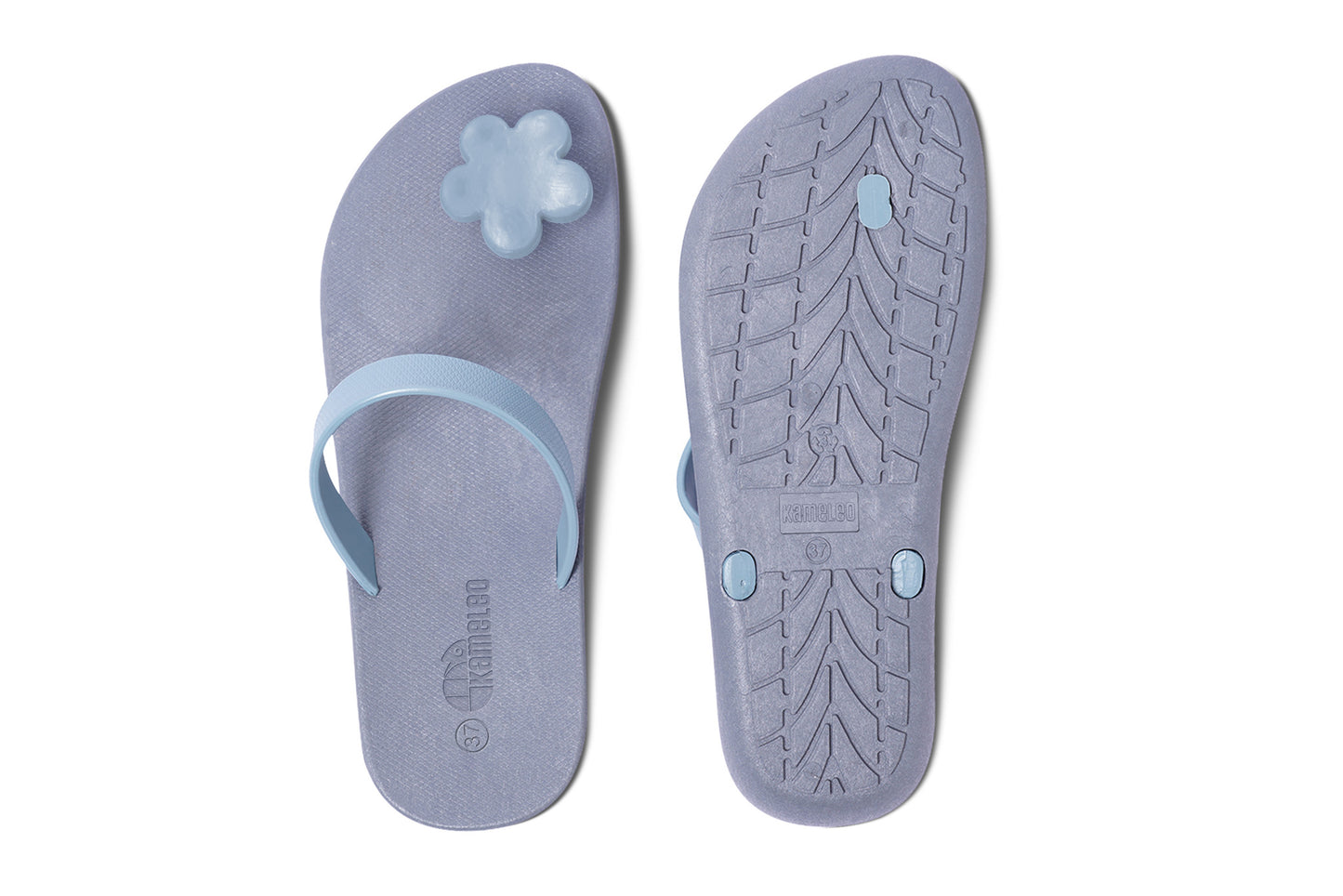 Poppi Flora Grey Sole Grey Strap