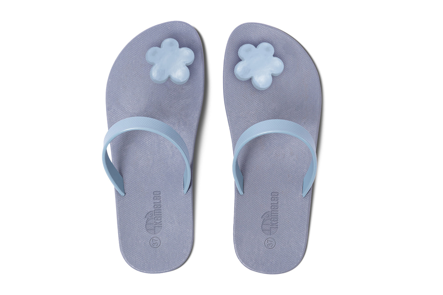 Poppi Flora Grey Sole Grey Strap