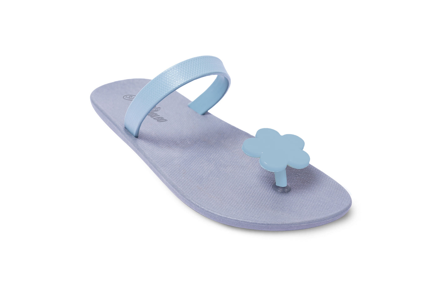 Poppi Flora Grey Sole Grey Strap
