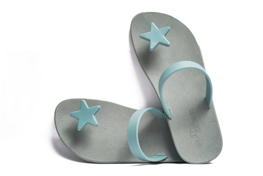 Poppi Star Grey Sole Grey Strap