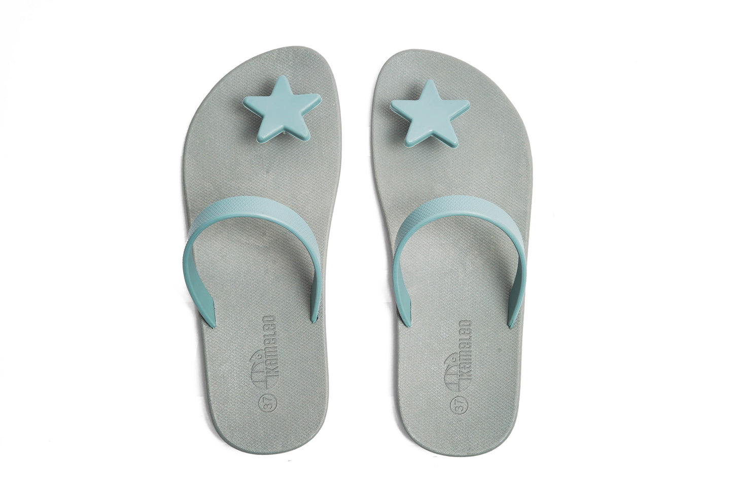 Poppi Star Grey Sole Grey Strap