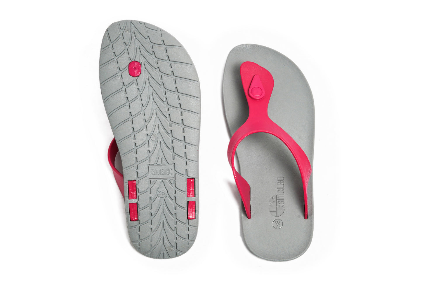 Candy Grey Sole Pink Strap