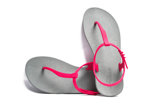 Saily Grey Sole Pink Strap