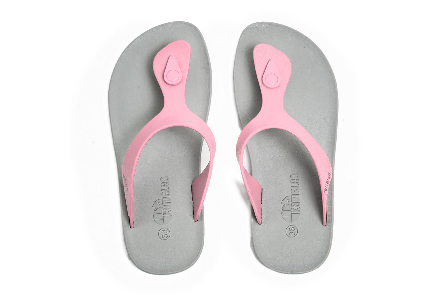Candy Grey Sole LightPink Strap