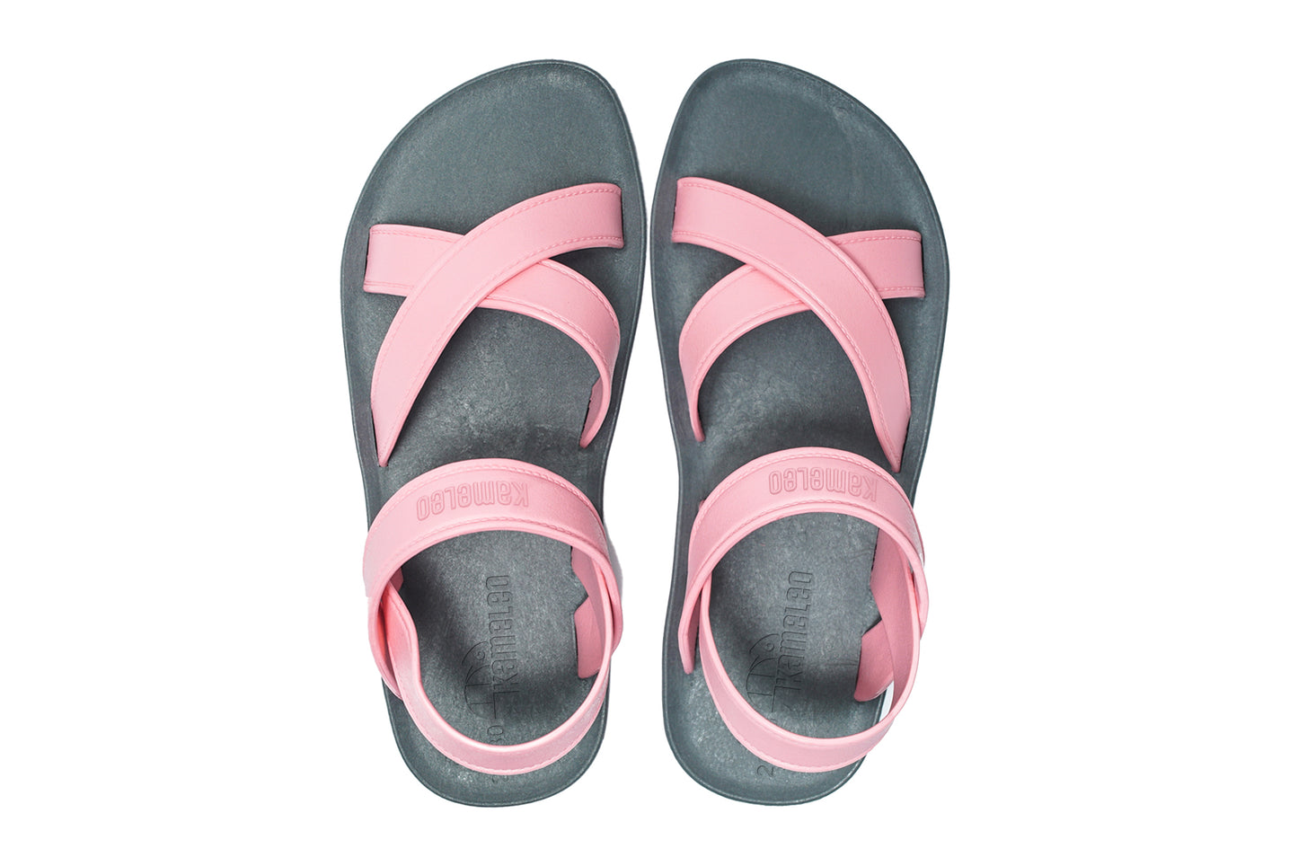 Cross Plus Kids Grey Sole LightPink Strap