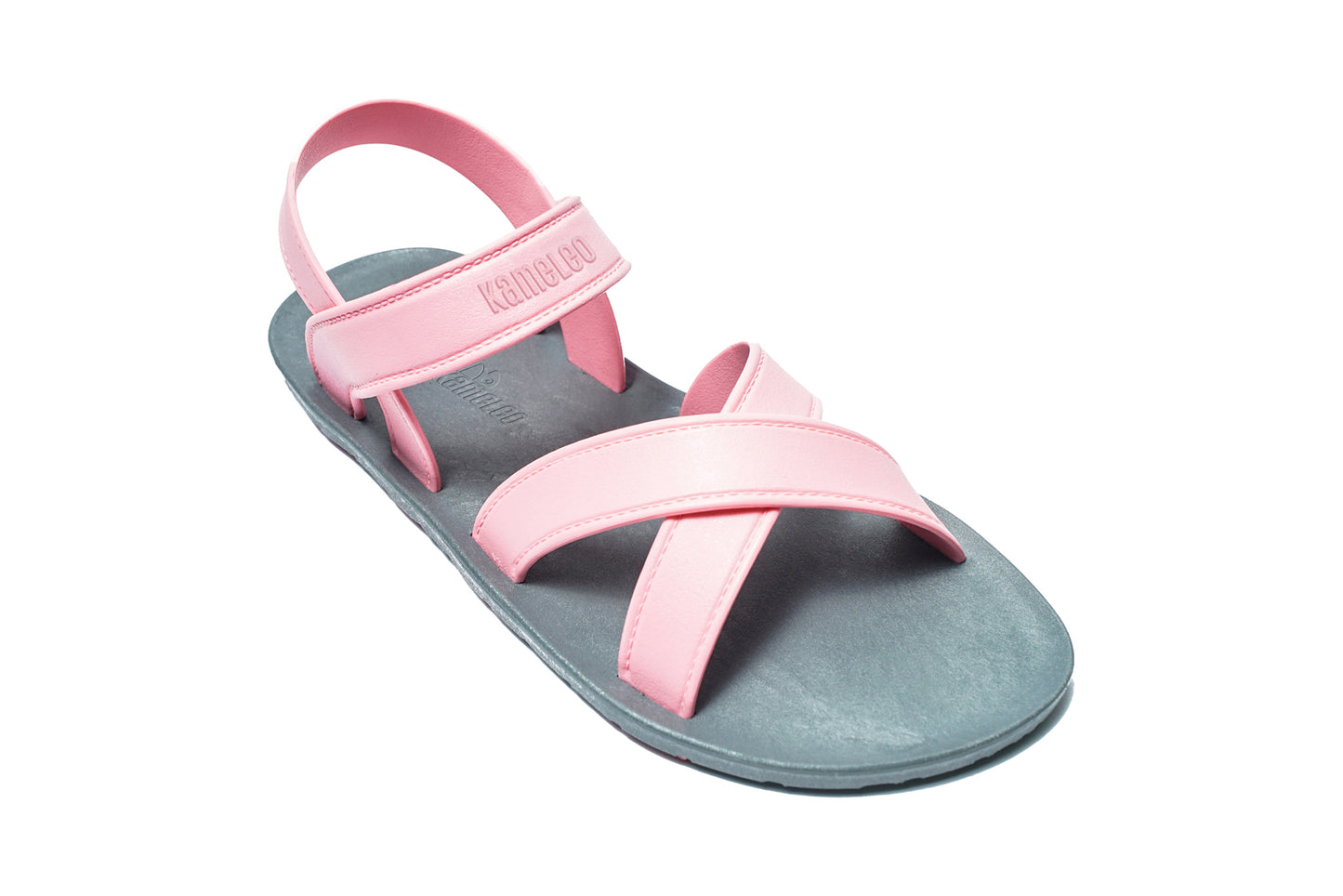 Cross Plus Kids Grey Sole LightPink Strap