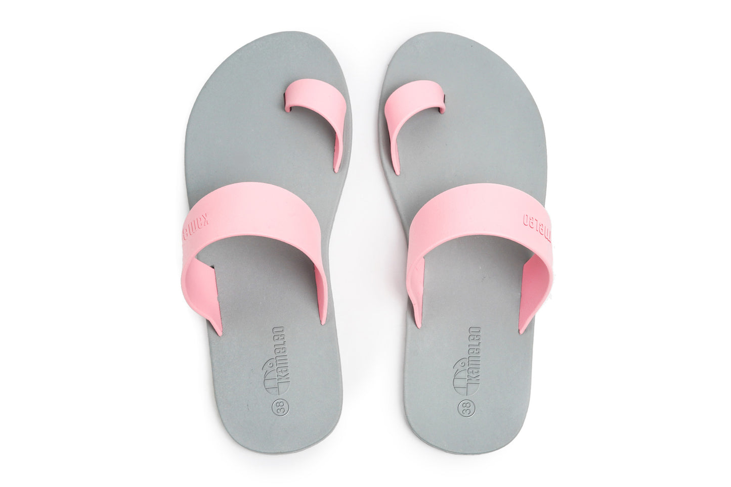 Pop Thumb Grey Sole LightPink Strap