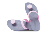Poppi Dot Grey Sole LightPink Strap