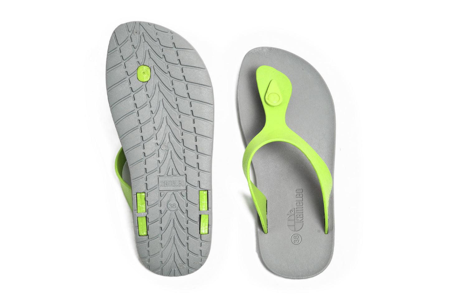 Candy Grey Sole Lime Strap