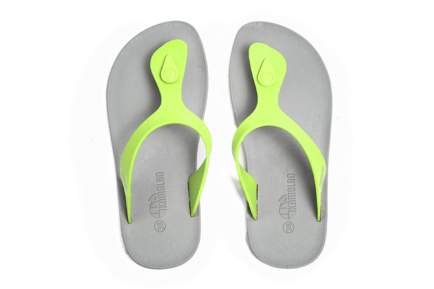 Candy Grey Sole Lime Strap