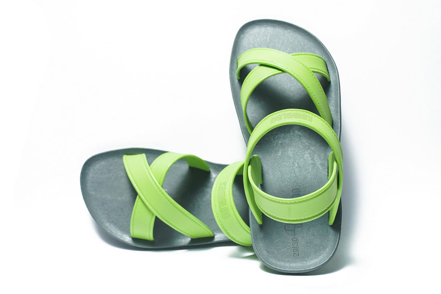 Cross Plus Kids Grey Sole Lime Strap