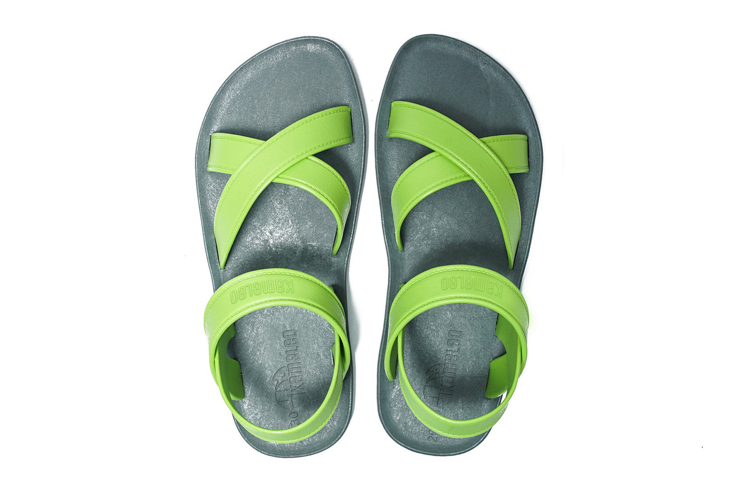 Cross Plus Kids Grey Sole Lime Strap