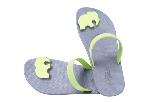 Poppi Ellie Grey Sole Lime Strap