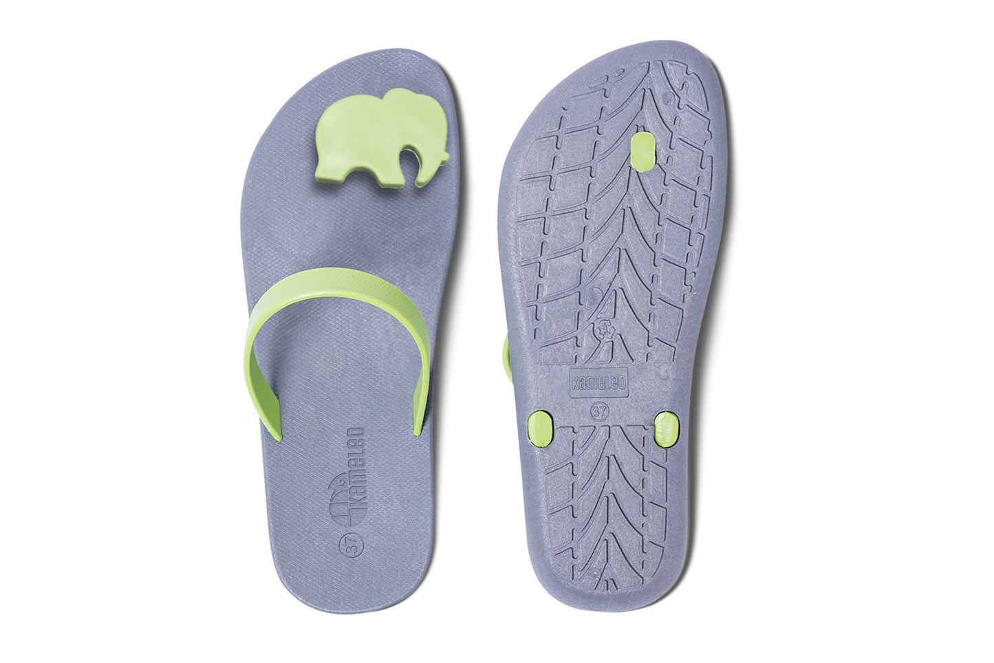 Poppi Ellie Grey Sole Lime Strap