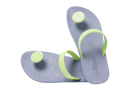 Poppi Dot Grey Sole Lime Strap