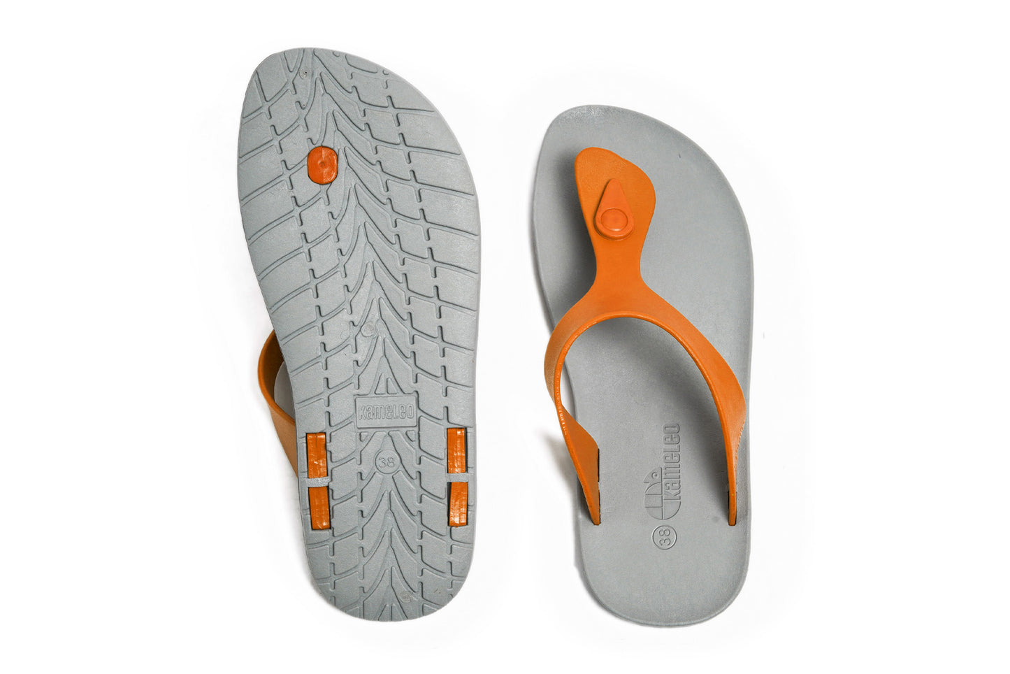 Candy Grey Sole Orange Strap