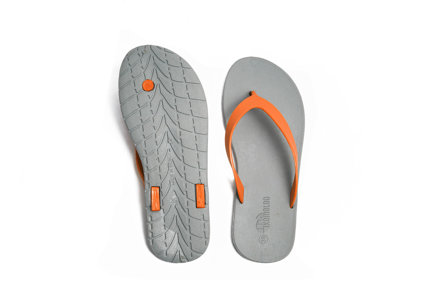 Flippy Grey Sole Orange Strap