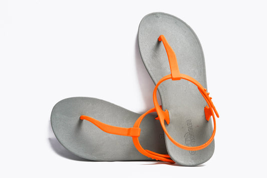 Saily Grey Sole Orange Strap