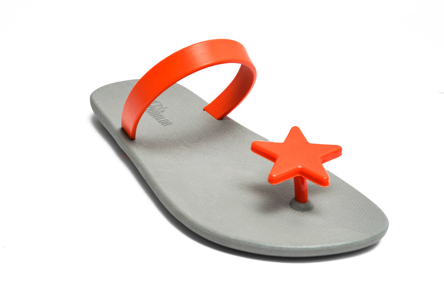 Poppi Star Grey Sole Orange Strap