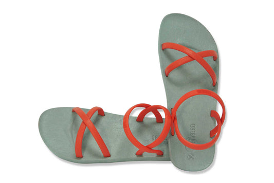 Cross Slim Grey Sole Red Strap