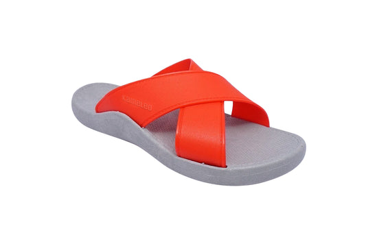Crossy Grey Sole Red Strap