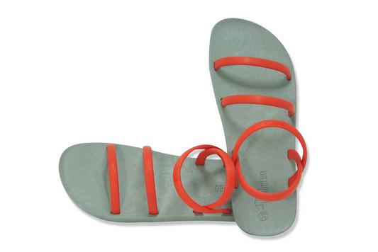 Twin Slim Grey Sole Red Strap