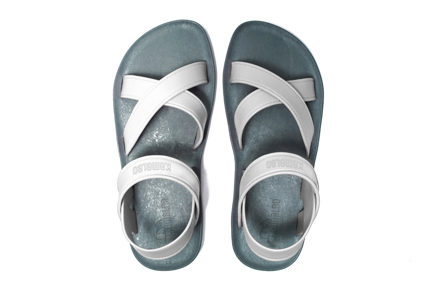 Cross Plus Kids Grey Sole White Strap