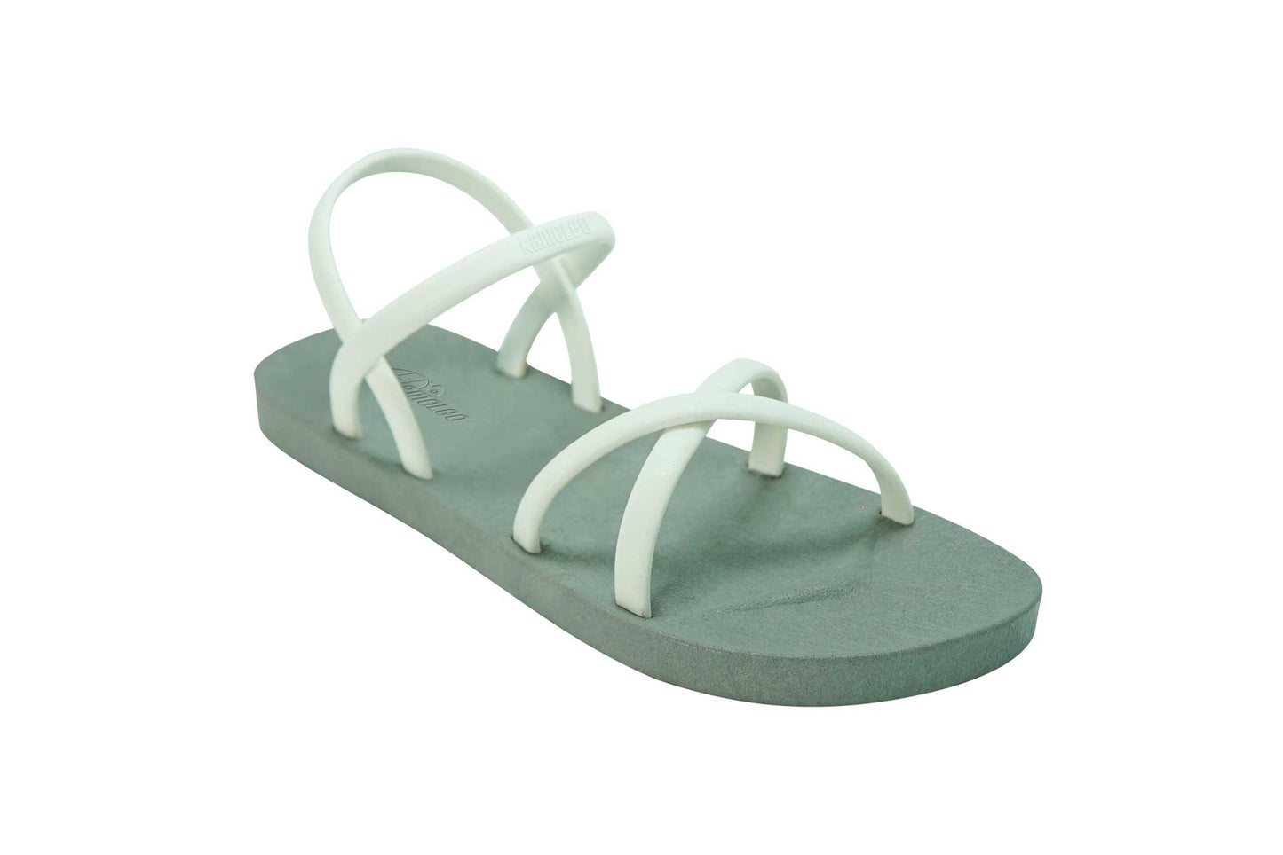 Cross Slim Grey Sole White Strap