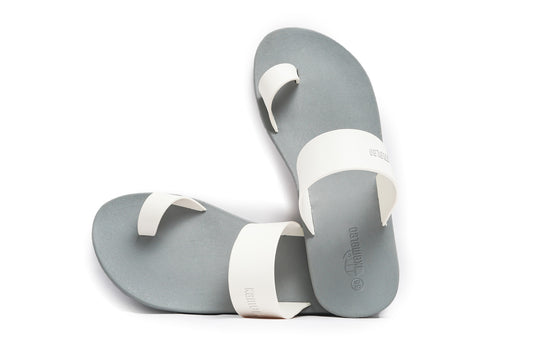 Pop Thumb Grey Sole White Strap