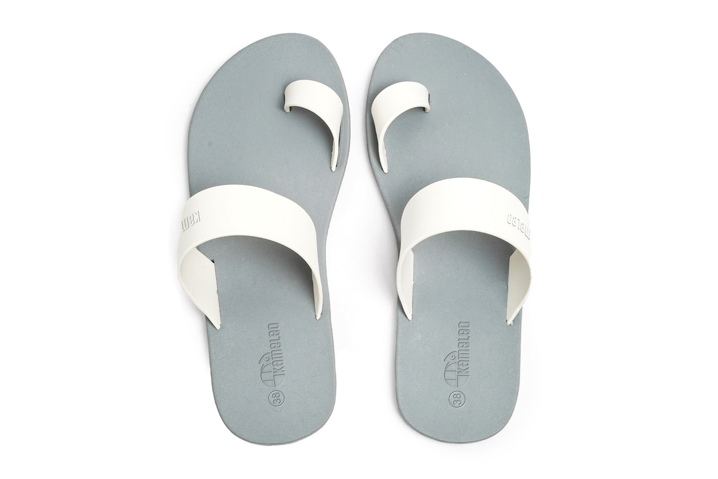 Pop Thumb Grey Sole White Strap