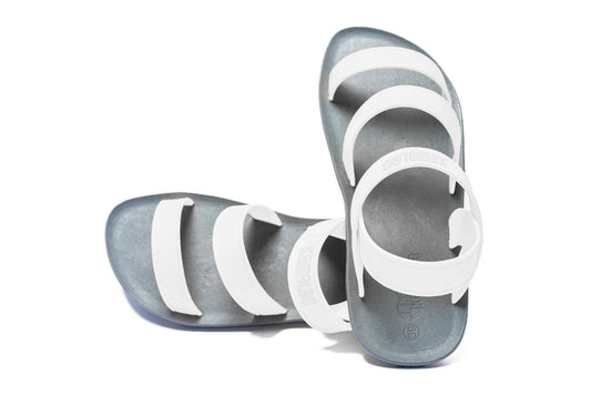 Twin Plus Grey Sole White Strap
