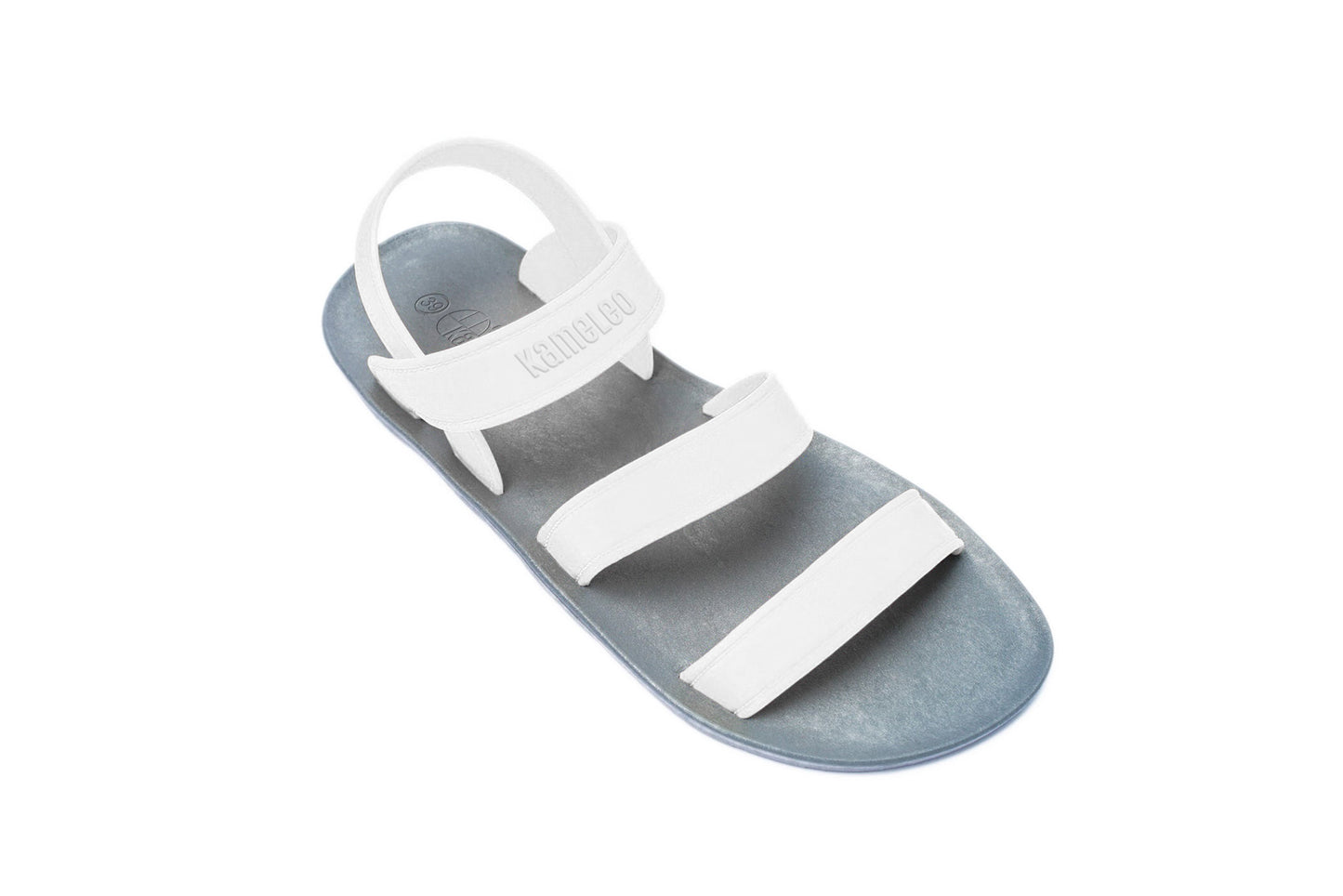 Twin Plus Grey Sole White Strap