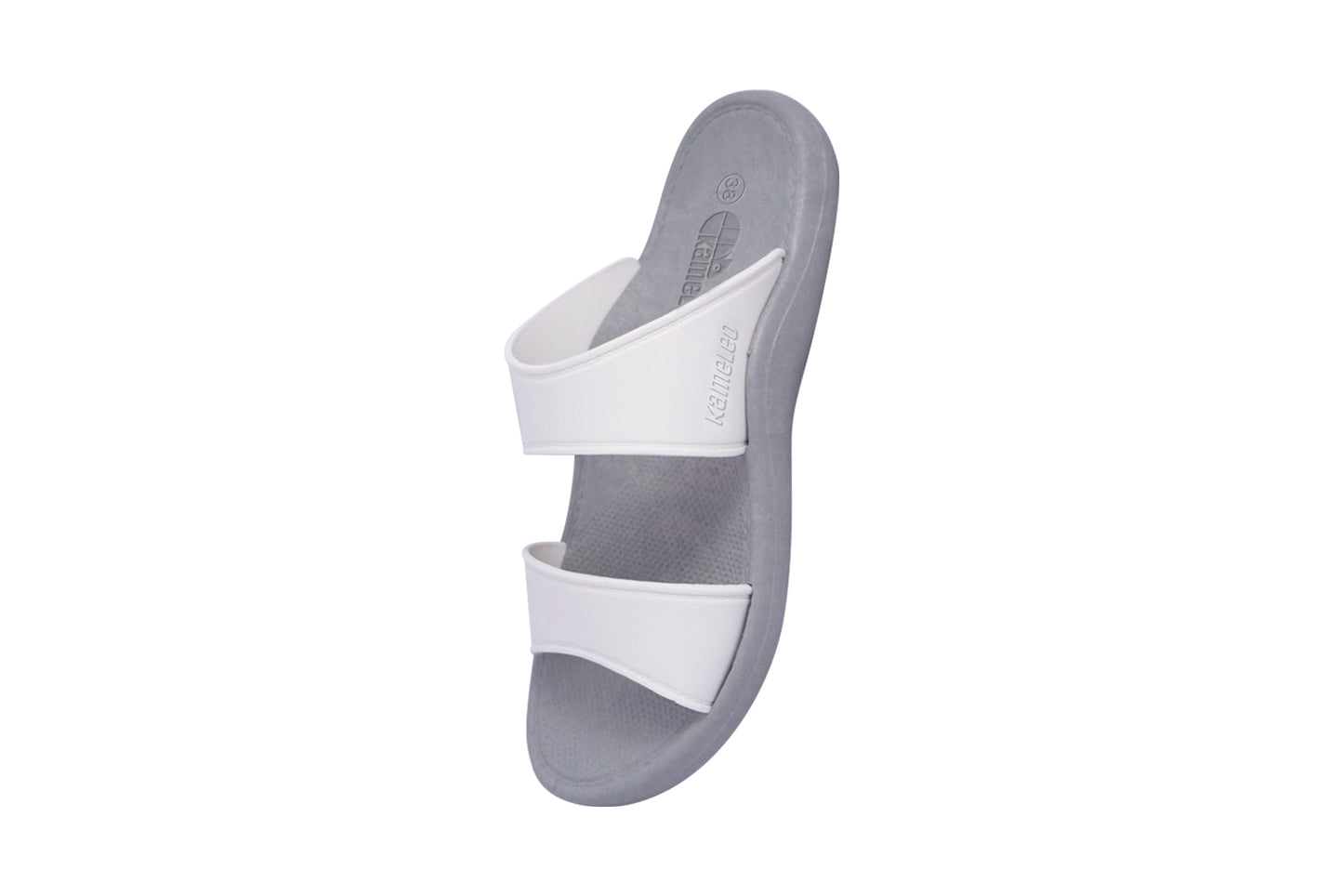 Twinny Grey Sole White Strap