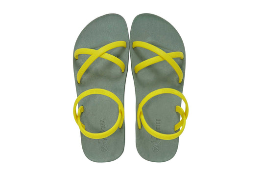 Cross Slim Grey Sole Yellow Strap