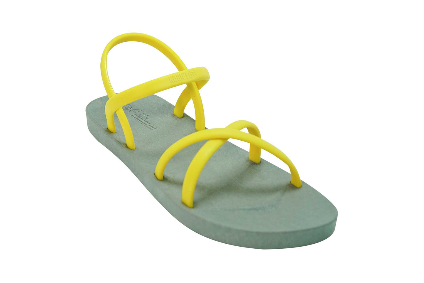 Cross Slim Grey Sole Yellow Strap