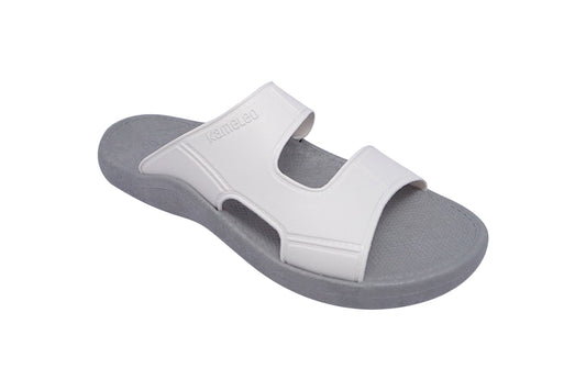 Harvey Grey Sole White Strap