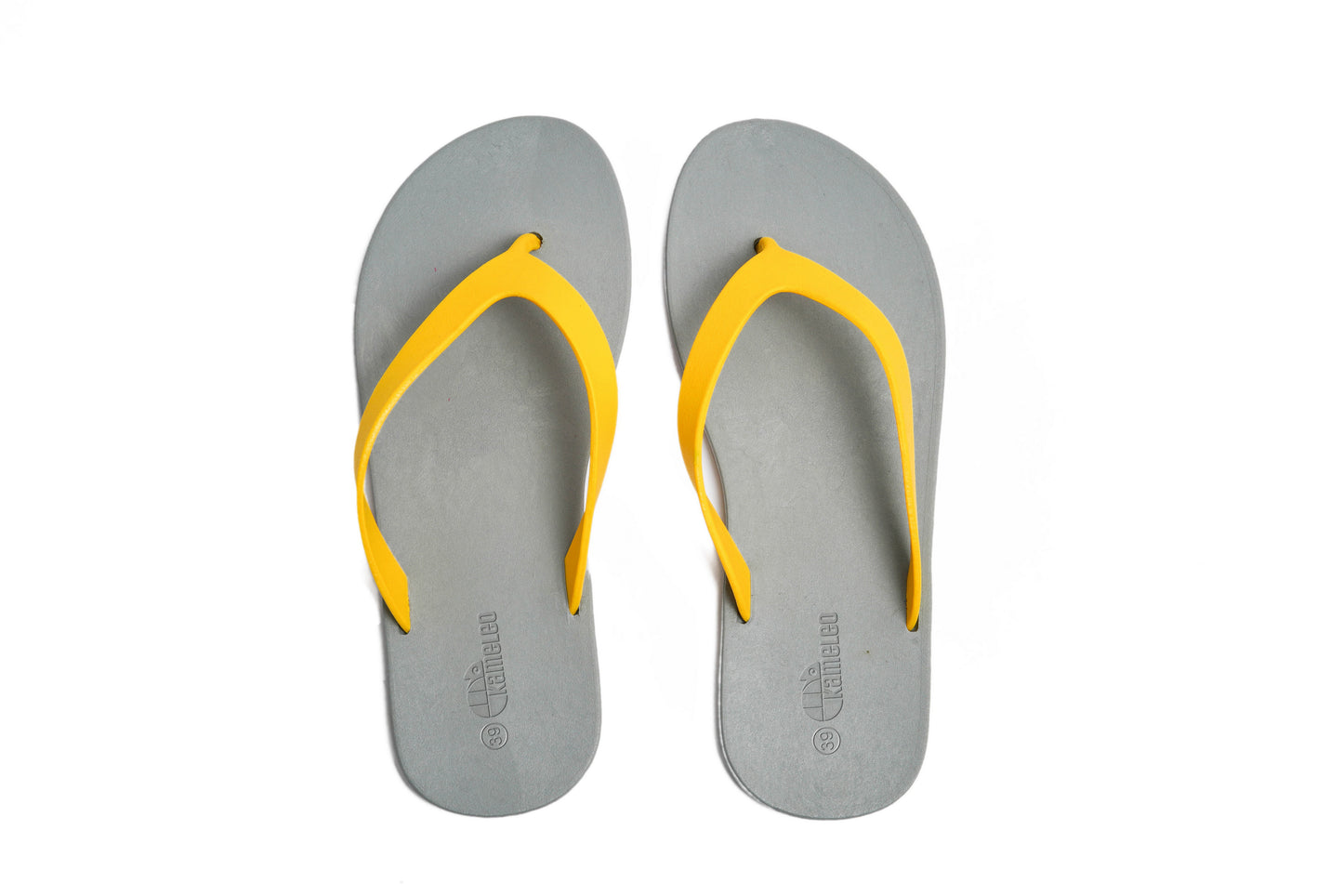 Flippy Grey Sole Yellow Strap