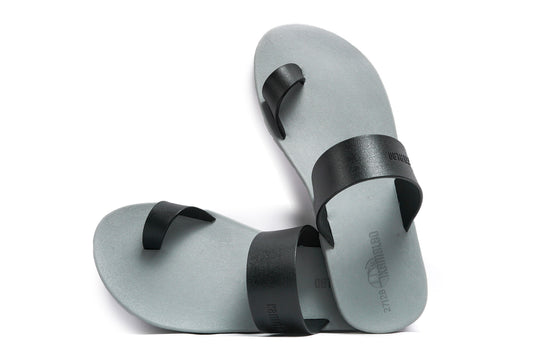 Pop Thumb Kids Grey Sole Black Strap